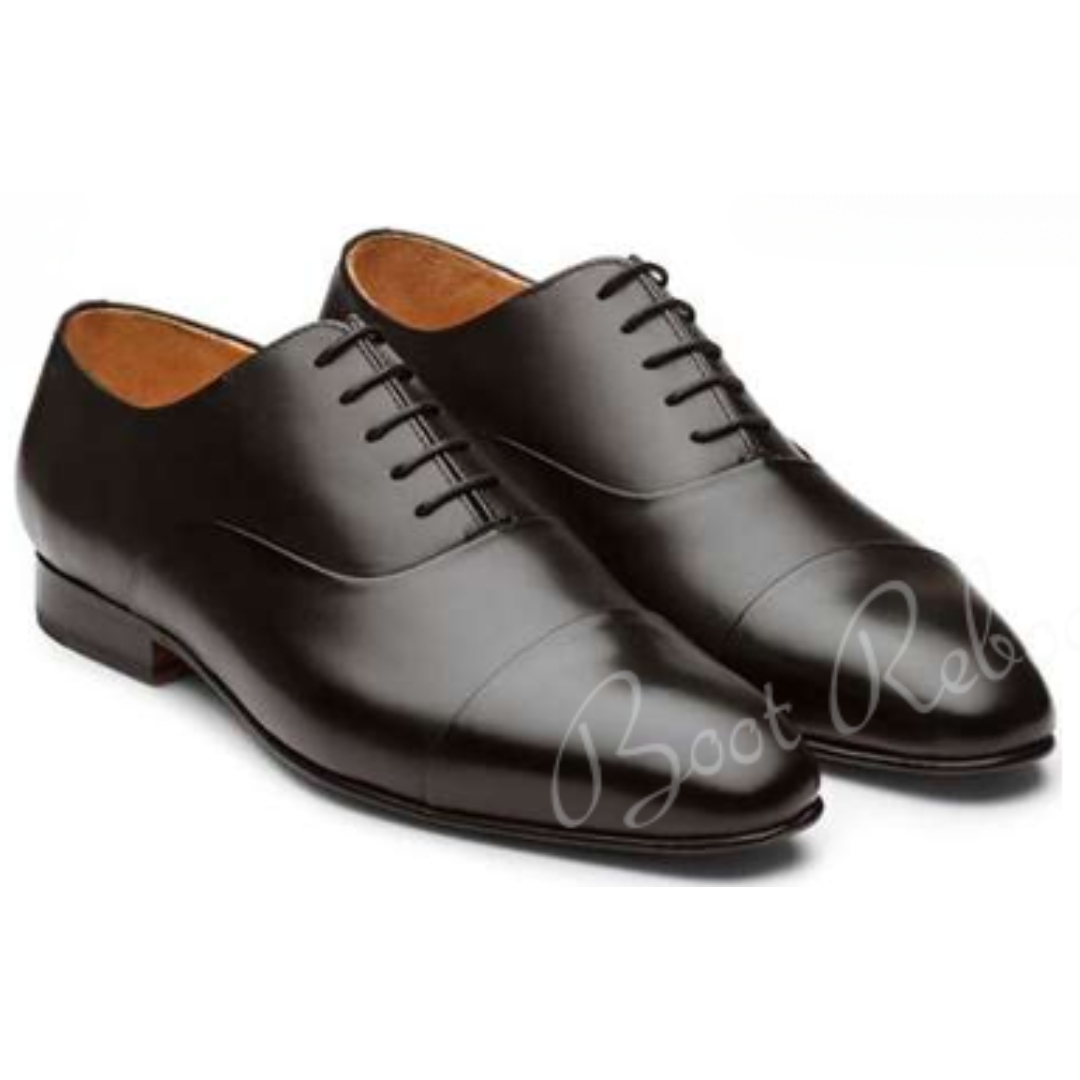 Leather  Captoe Oxfords Shoes